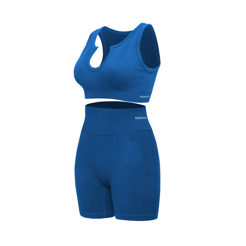 Modstreets Solid Breathable Sleeveless Yoga Clothing Sets
