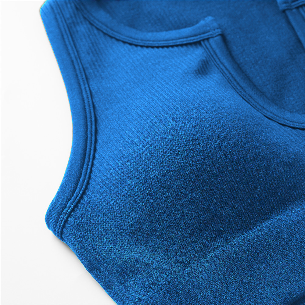 Modstreets Solid Breathable Sleeveless Yoga Clothing Sets