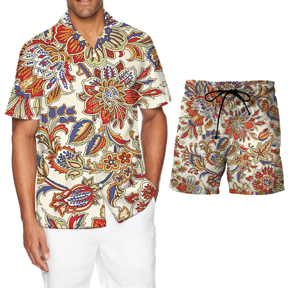 Shirt Print Casual Summer Men's Outfit