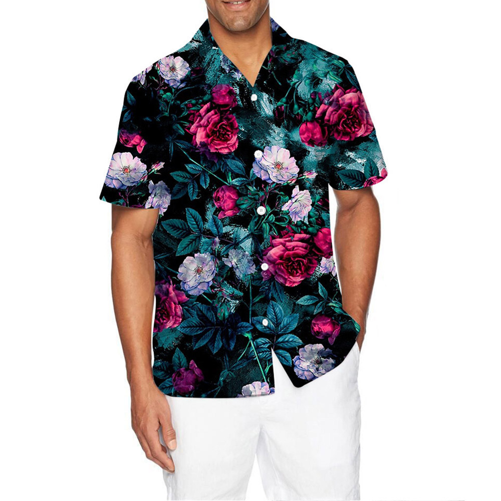 Shirt Print Floral Summer Men's Outfit