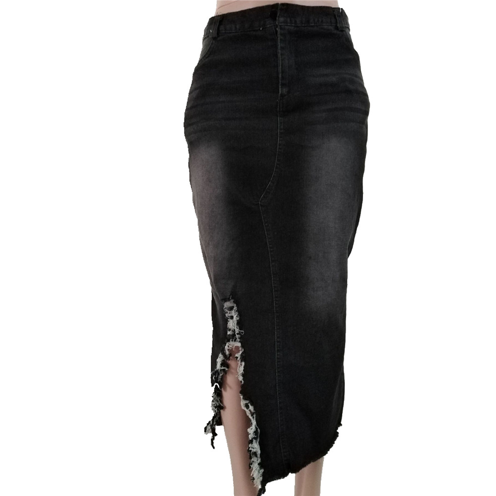 Bodycon Worn Plain Knee-Length Western Women's Skirt