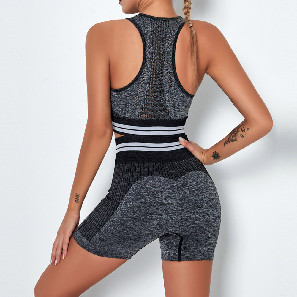 Anti-Sweat Stripe Nylon Pullover Shorts Clothing Sets