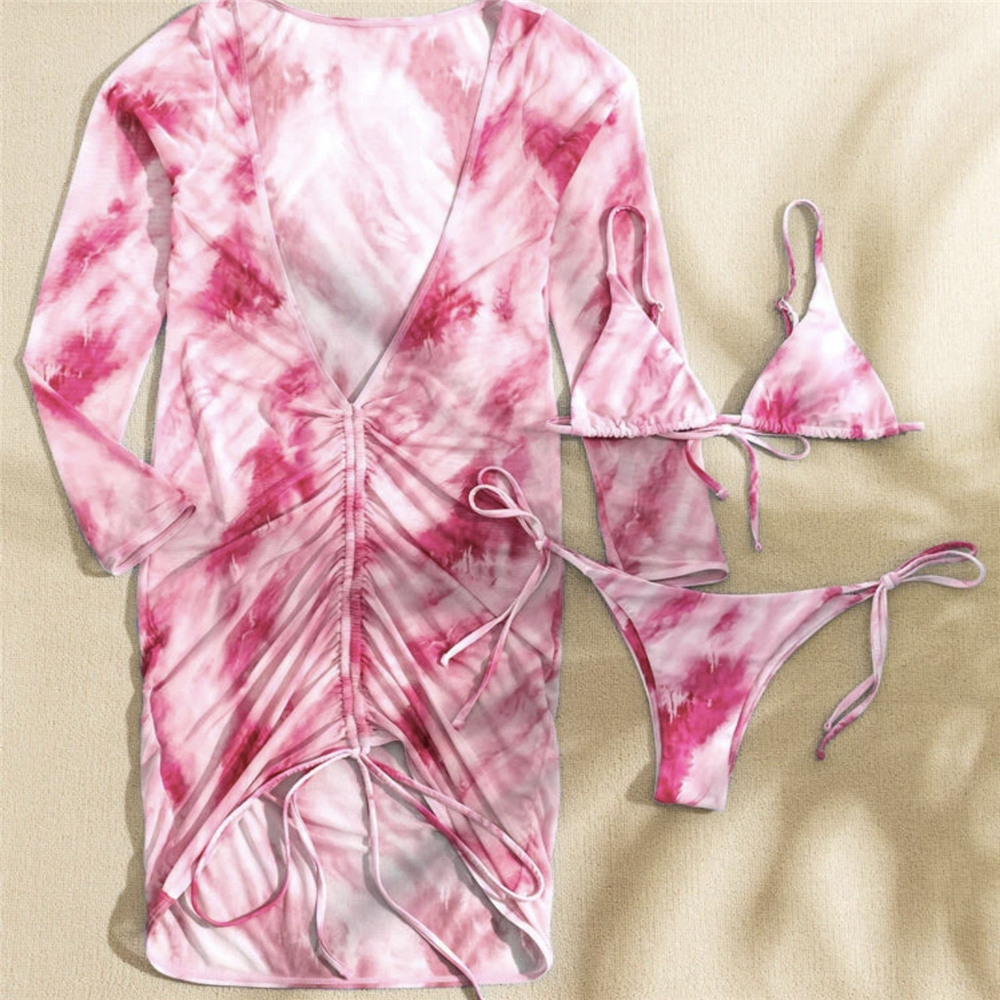 Tankini Set Gradient Fashion Print Women's Swimwear