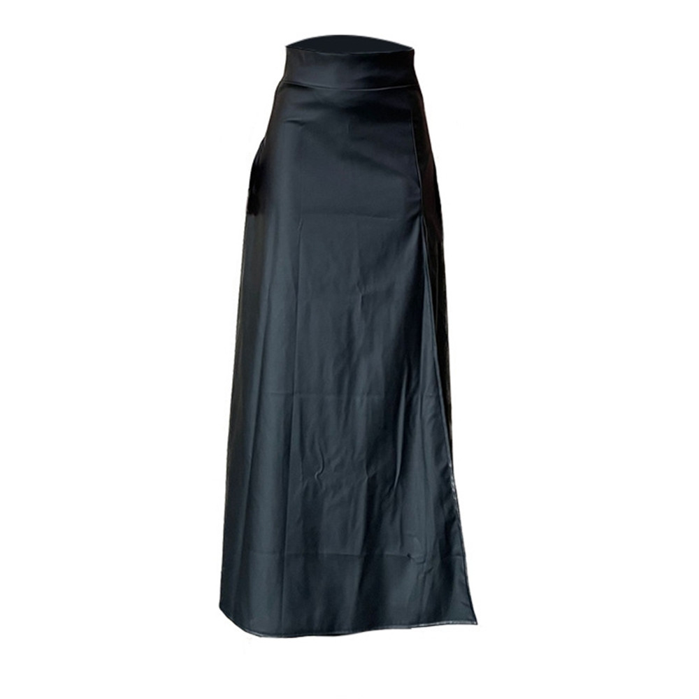 Asymmetrical Split Plain Ankle-Length Sexy Women's Skirt