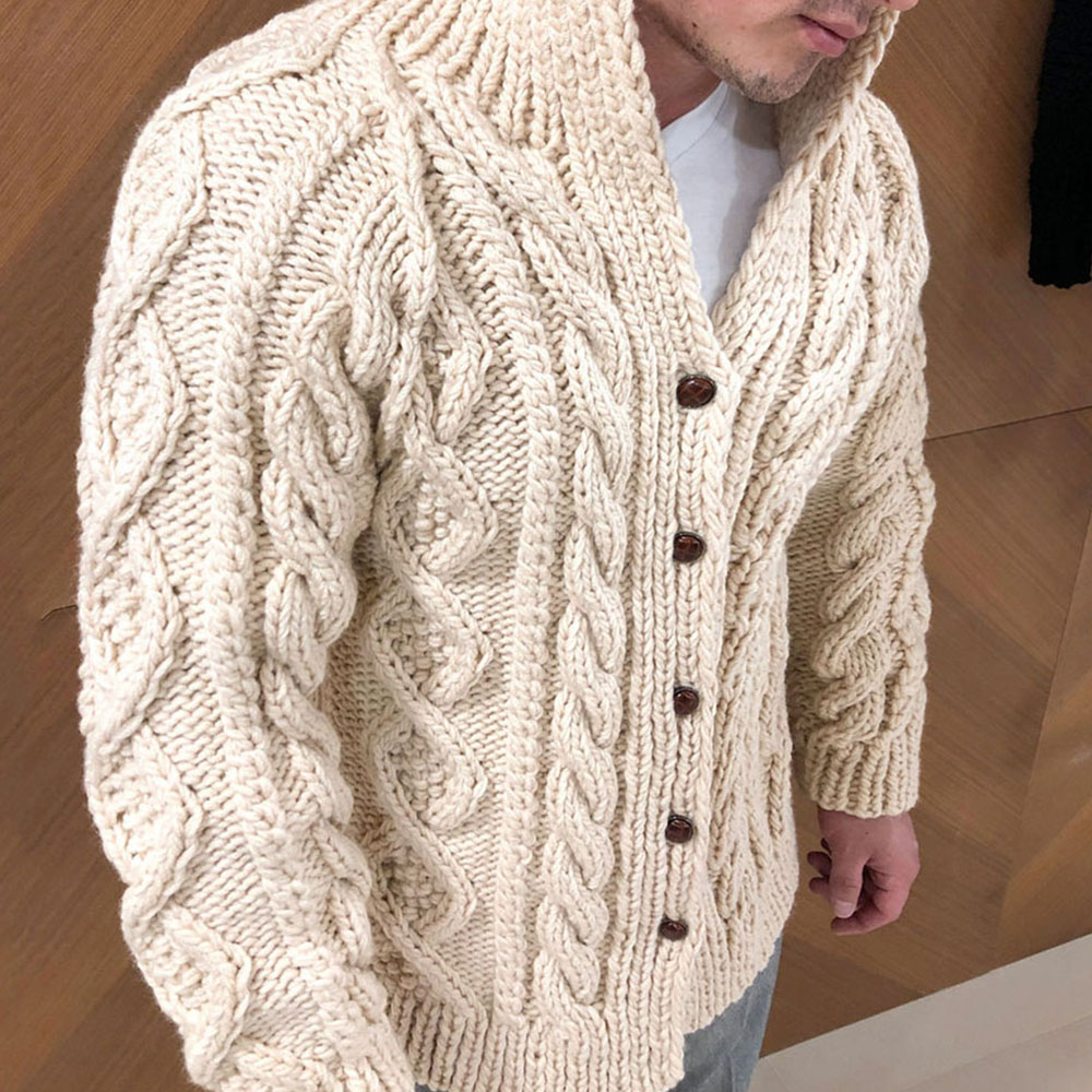 Plain Standard Casual Men's Sweater