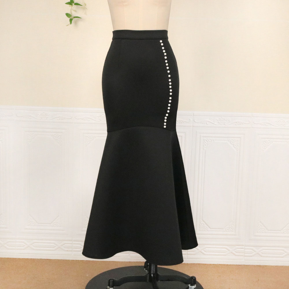 Ankle-Length Plain Zipper Mermaid Fashion Women's Skirt