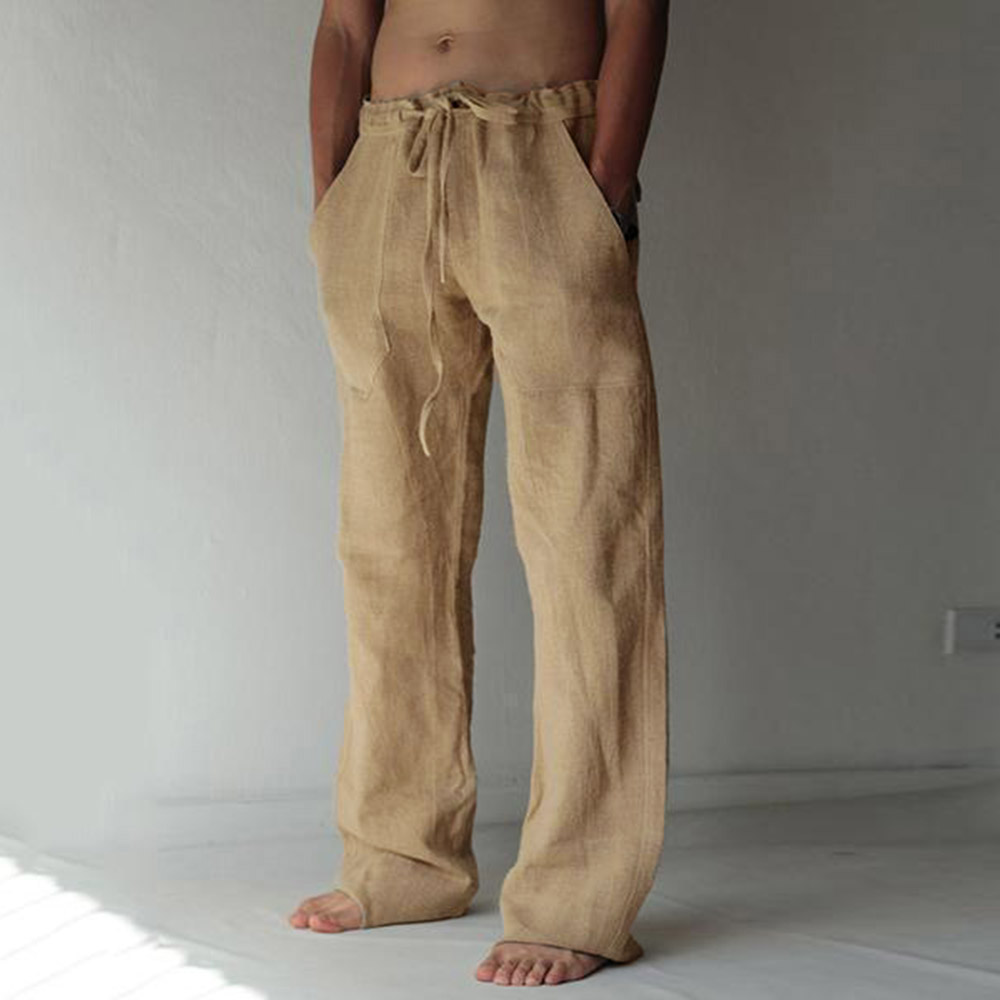 Pocket Plain Casual Men's Casual Pants