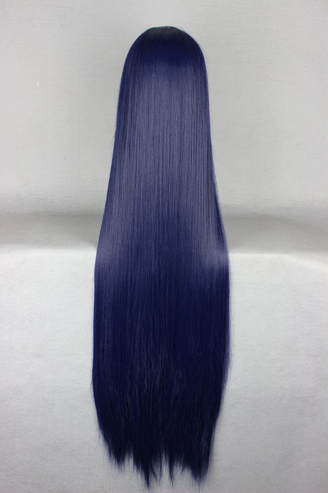 Long Straight Versatile Blue Cosplay Wig 30 Inches