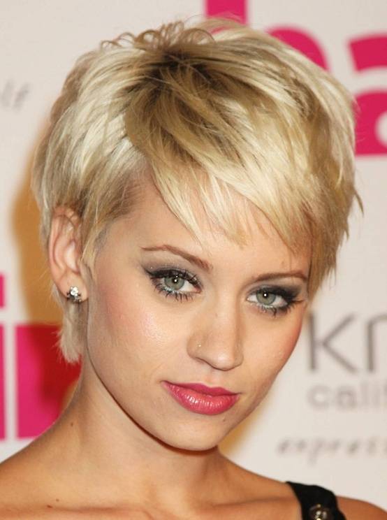 Celebrity Noble Hairstyle Golden 100% Human Hair Newest Short Wig