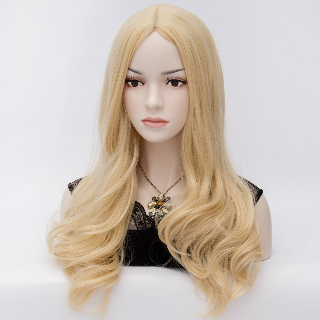 Attractive Cheryl Long Wavy Blonde Hair Cosplay Party Wig 24 Inches