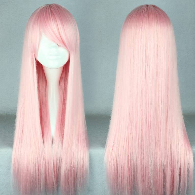 Japanese Lolita Style Ice Pink Cosplay Wigs 28 inches