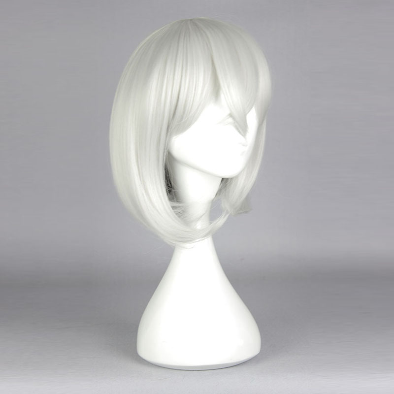 Short Straight Silver Honebamitoushirou Cosplay Wig