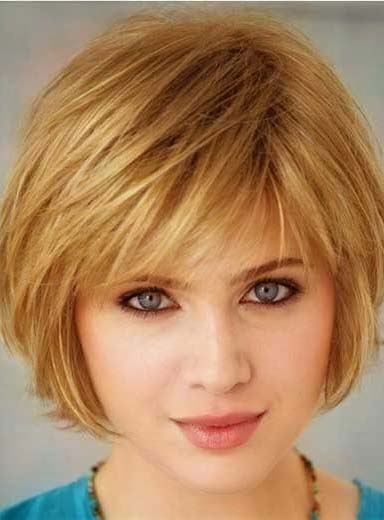 Lovely Short Straight Bob Hairstyle Capless Synthetic Wig 8 Inches