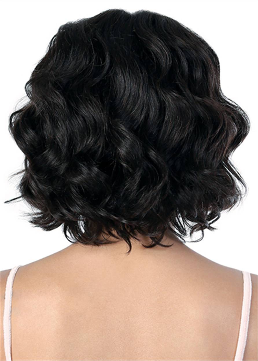 Short Messy Wavy Hair Synthetic Women Wig 10 Inches