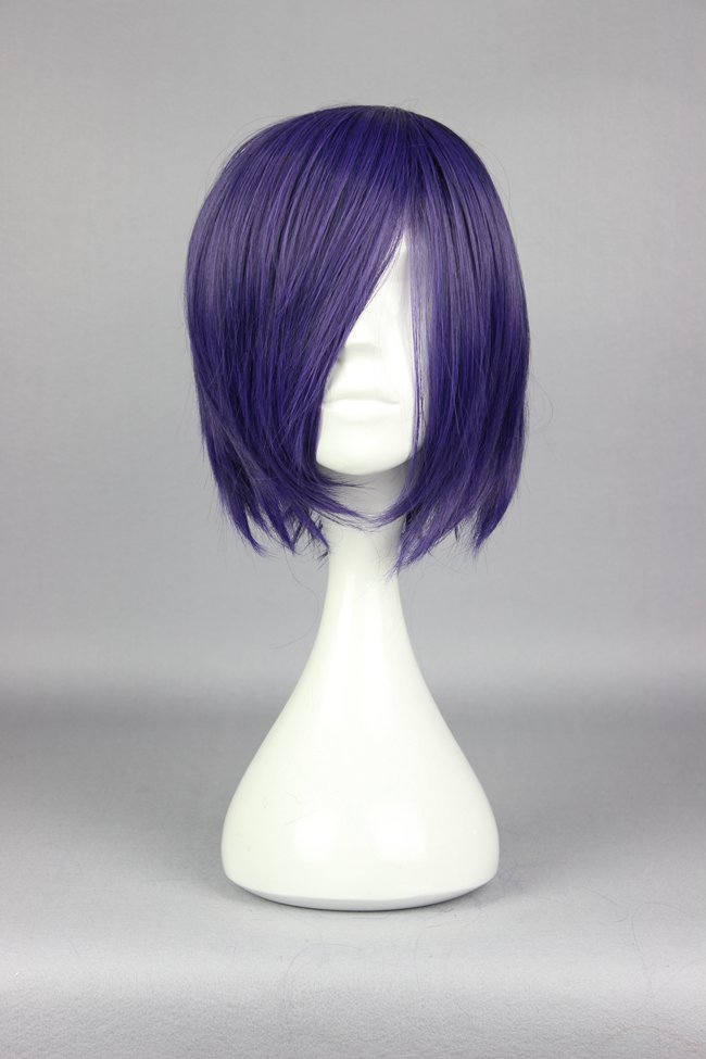 Short Straight Purple Cosplay Wig