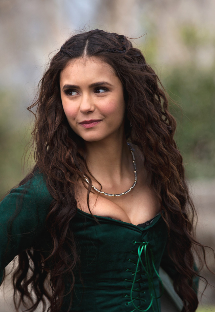 Vampire Diaries Nina Dobrev Classic and Beautiful Top Quality Heat Resistant Lace Synthetic Wig 24 Inches