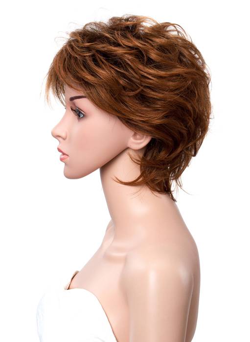 Short Slight Wave Full Bang Capless Synthetic Women Wigs 12 Inches