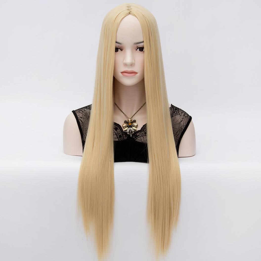 Keyshia Kaoir Central Parting Long Straight Blonde Hair Wigs 32 Inches