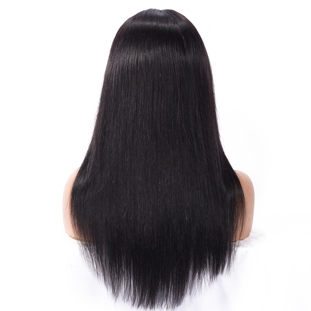 Natural Hairline Straight Lace Front Human Hair Wigs With Baby Hair