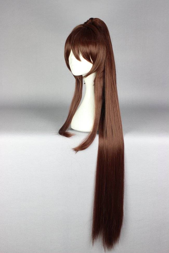 Super Long Straight Brown Cosplay Wig