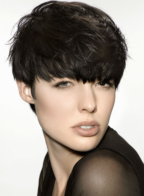 Saleable Stylish Unisex Short Loose Wavy Natural Wig with Bang 100% Human Hair Makes You More Charming! Brand New!