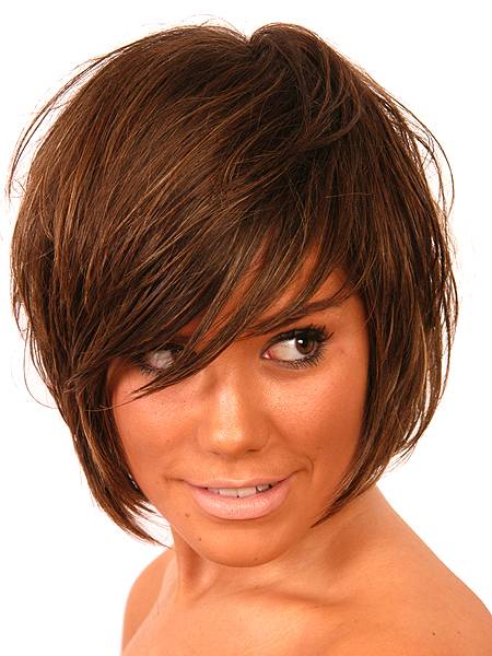 Boycut Short Straight Full Bang Wigs 100% Human Hair