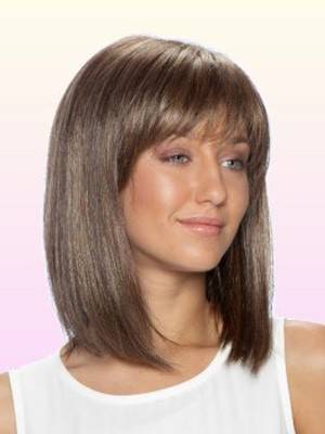 The Oriental Bob Style Medium Medium Brown Wig