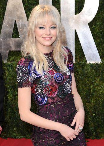 New Arrival 100% Human Hair Emma Stone Long Loose Wavy Blonde Capless Wig 16 Inches with No Tape or Glue