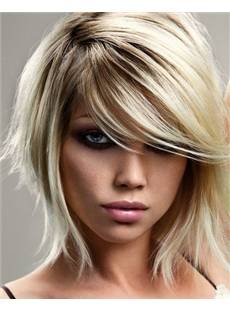 Latest Trend Short Hairstyle Unique Natural Synthetic Hair Wig