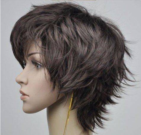 Gentle Short Curly Natural Black 10 Inches Synthetic Hair Wig