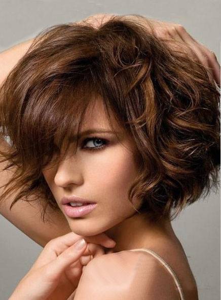 New Arrival Free Style Short Wavy Bob Wig 100% Human Hair 8 Inches