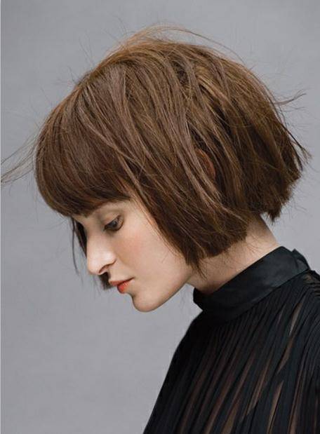 Simple Pretty Exquisite Short Straight 100% Real Human Hair Wig 8 Inches