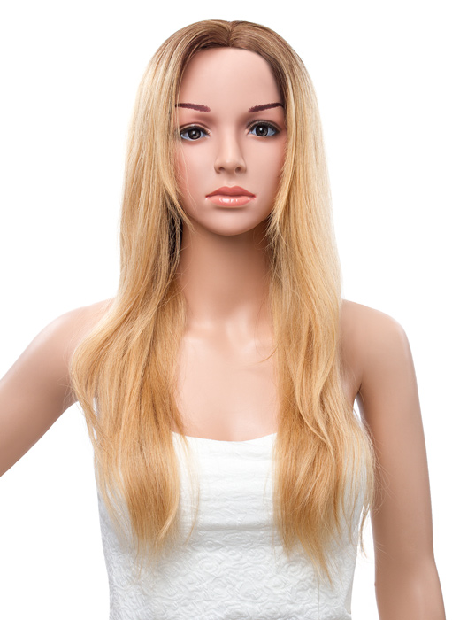 Straight Human Hair Full Lace Cap Women 120% 20 Inches Wigs