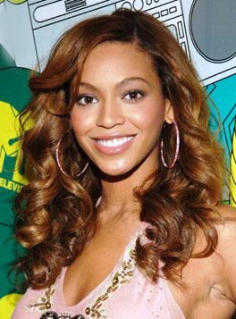 Beyonce Sexy Medium Wavy 18 Inches Charming Golden Brown Lace Wig