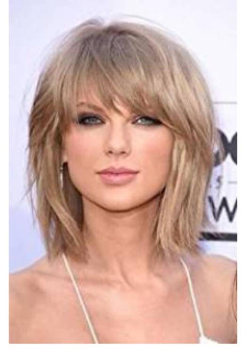 Taylor Swift Hairstyle Mediumn Straight Synthetic Hair Wig