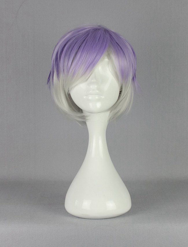Diabolik Lovers Purple Silver Mixed Synthetic Hair Cosplay Wig