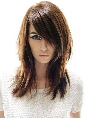 100% Human Hair Elegant Fascinating Soft Medium Layered Straight Lace Wig 14 Inches