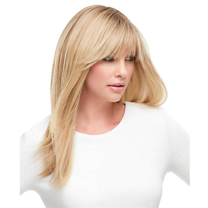 Side Part Long Straight Hair With Bangs Women Wigs 20 Inches