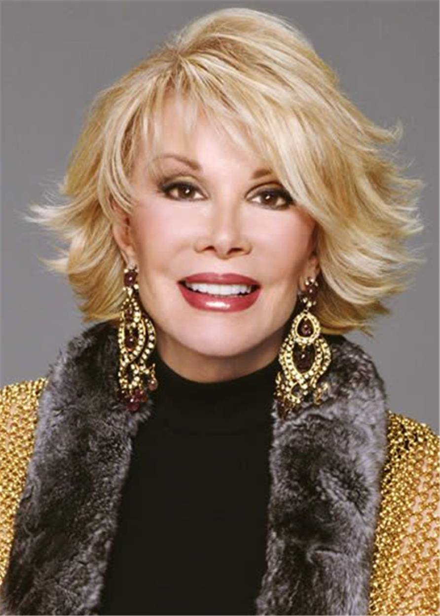 Joan Rivers Hair Cut Wavy Synthetic Hair Wig