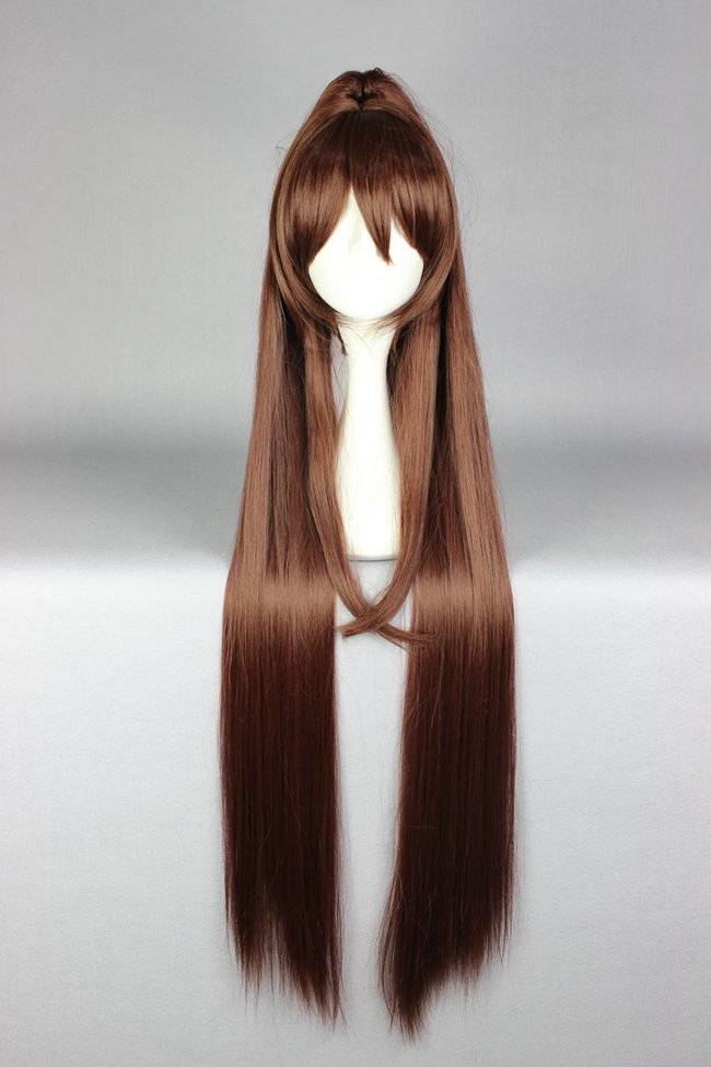 Super Long Straight Brown Cosplay Wig