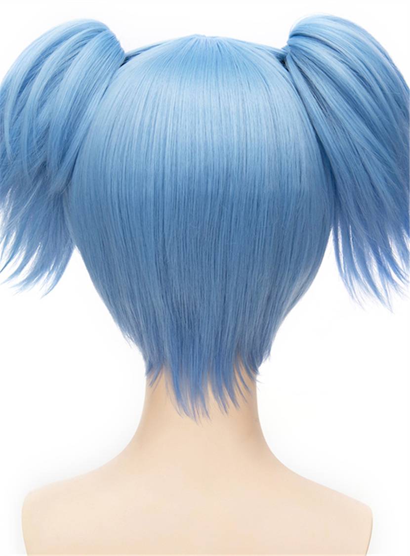 Shiota Nagisa Cosplay Light Blue Short Wig 12 Inches