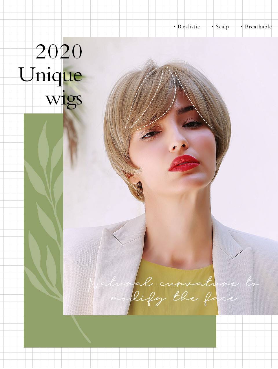 Short Pixie Natural Straight Synthetic Hair Women Wig 8 Inches