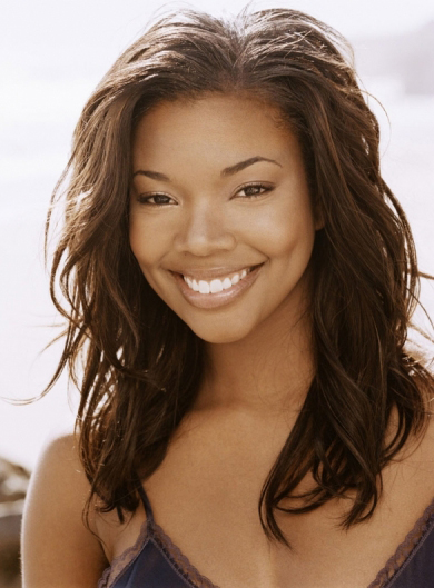 Gabrielle Union Long Wavy Brown Human Hair Full Lace Wigs 16 Inches