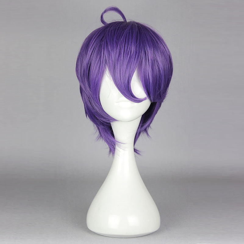 Purple Short Straight Cosplay Wig
