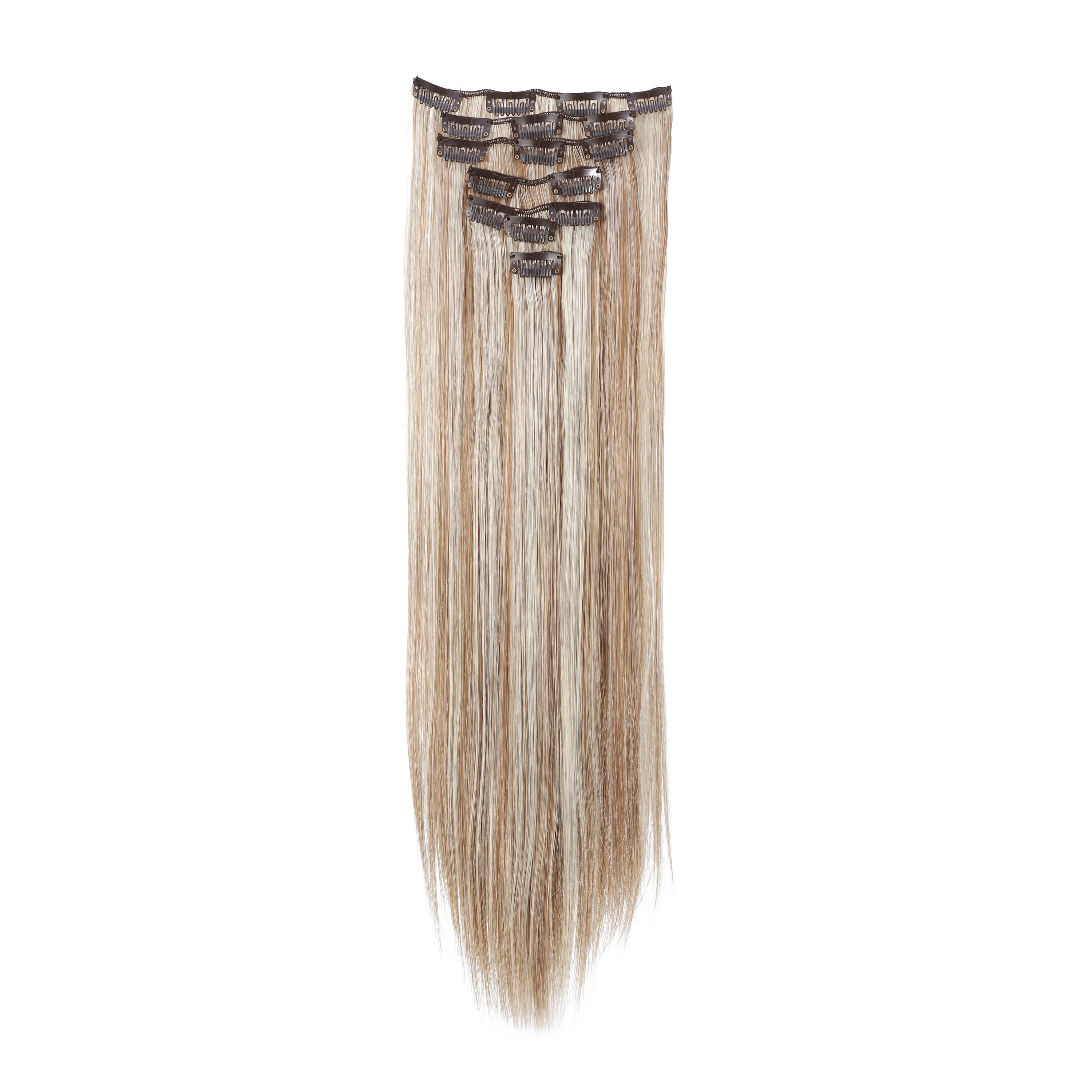 Long Straight Synthetic One Piece Clip In Hair Extensions 20 Inches