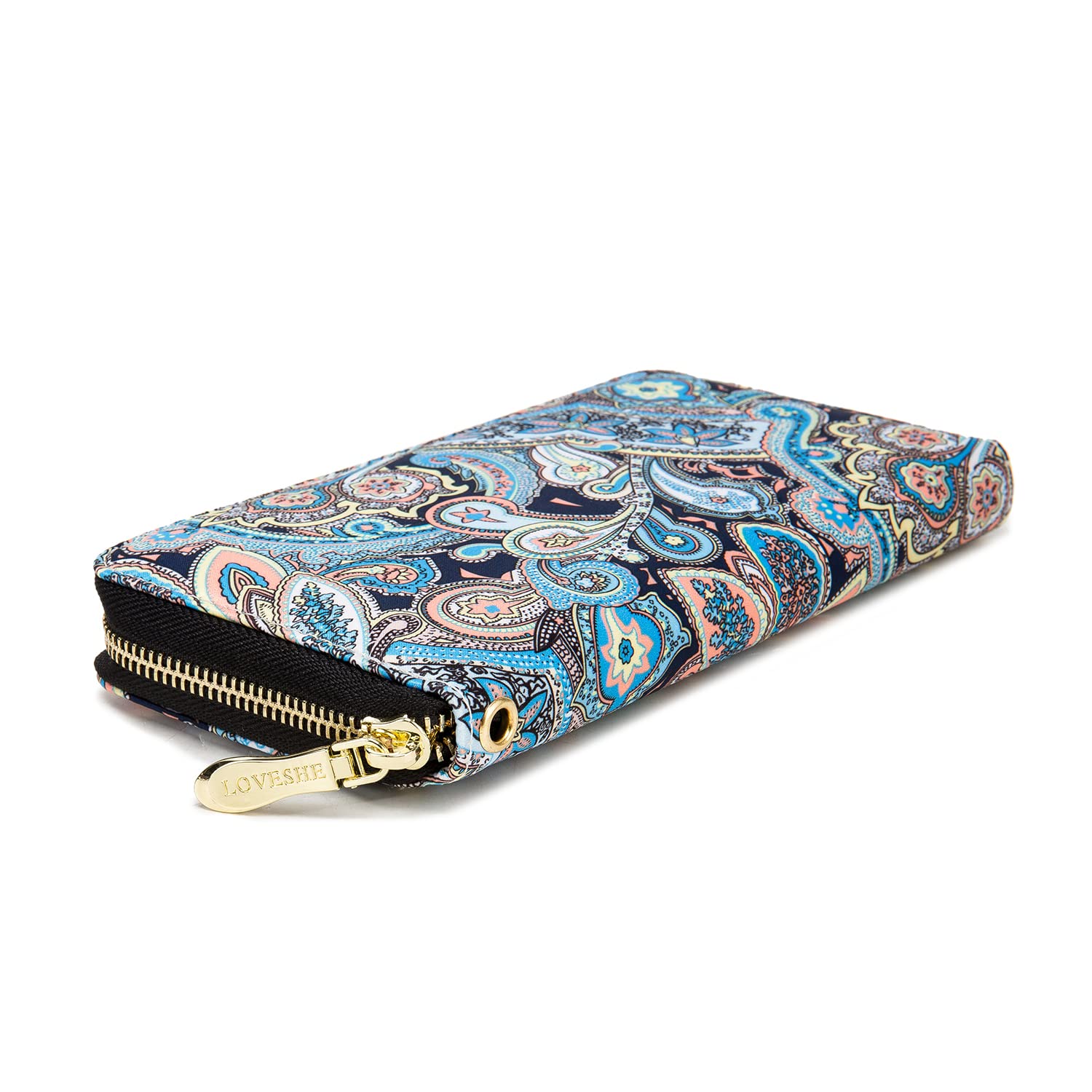 Women's Wallet Clutch - Stylish, Spacious w/Wristlet for Travel, Holds Cards, Phone, Cash