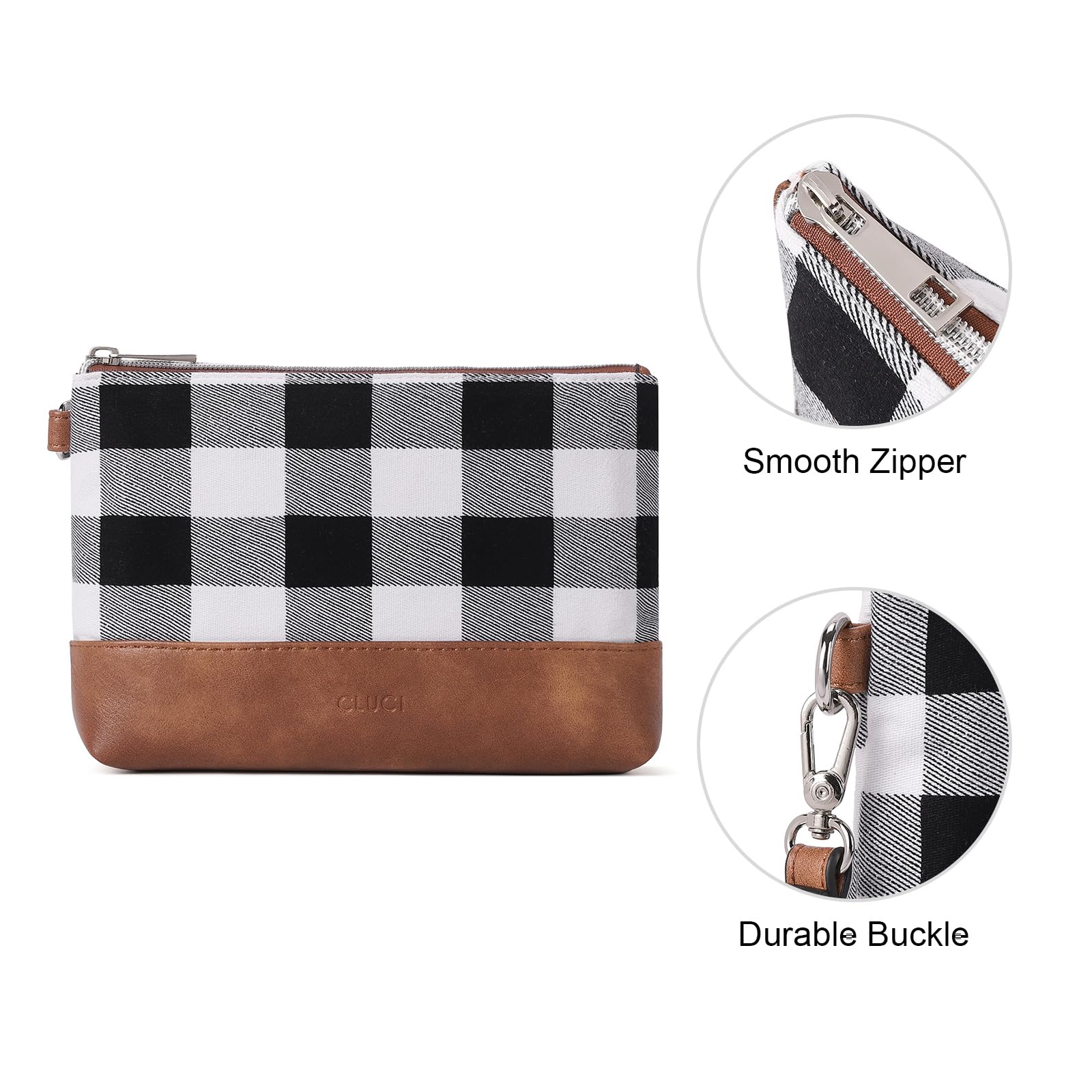 Womens Wallet Large Capacity Leather Wristlet Clutch Zipper Purse Slim Ladies Travel Credit Card Holder Phone Organizer