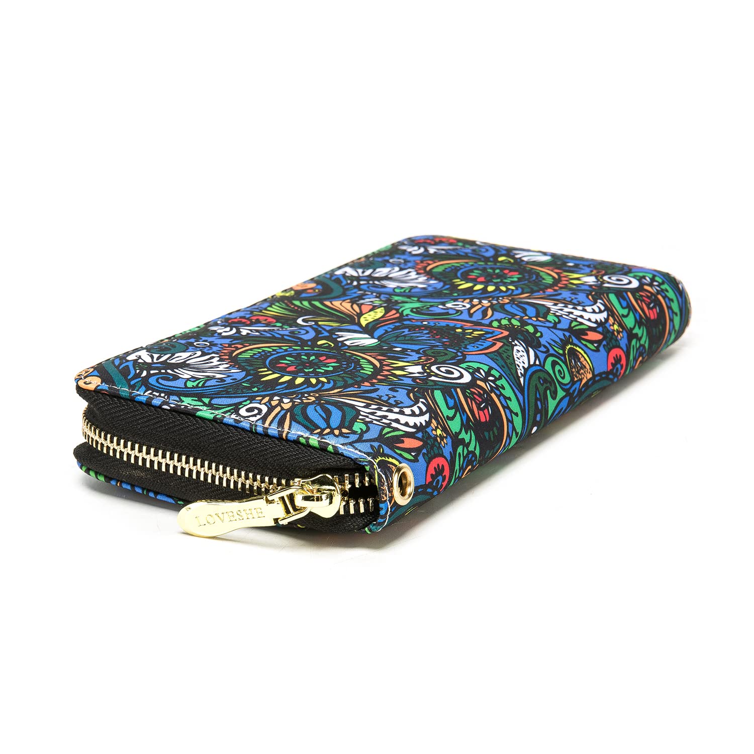 Women's Wallet Clutch - Stylish, Spacious w/Wristlet for Travel, Holds Cards, Phone, Cash