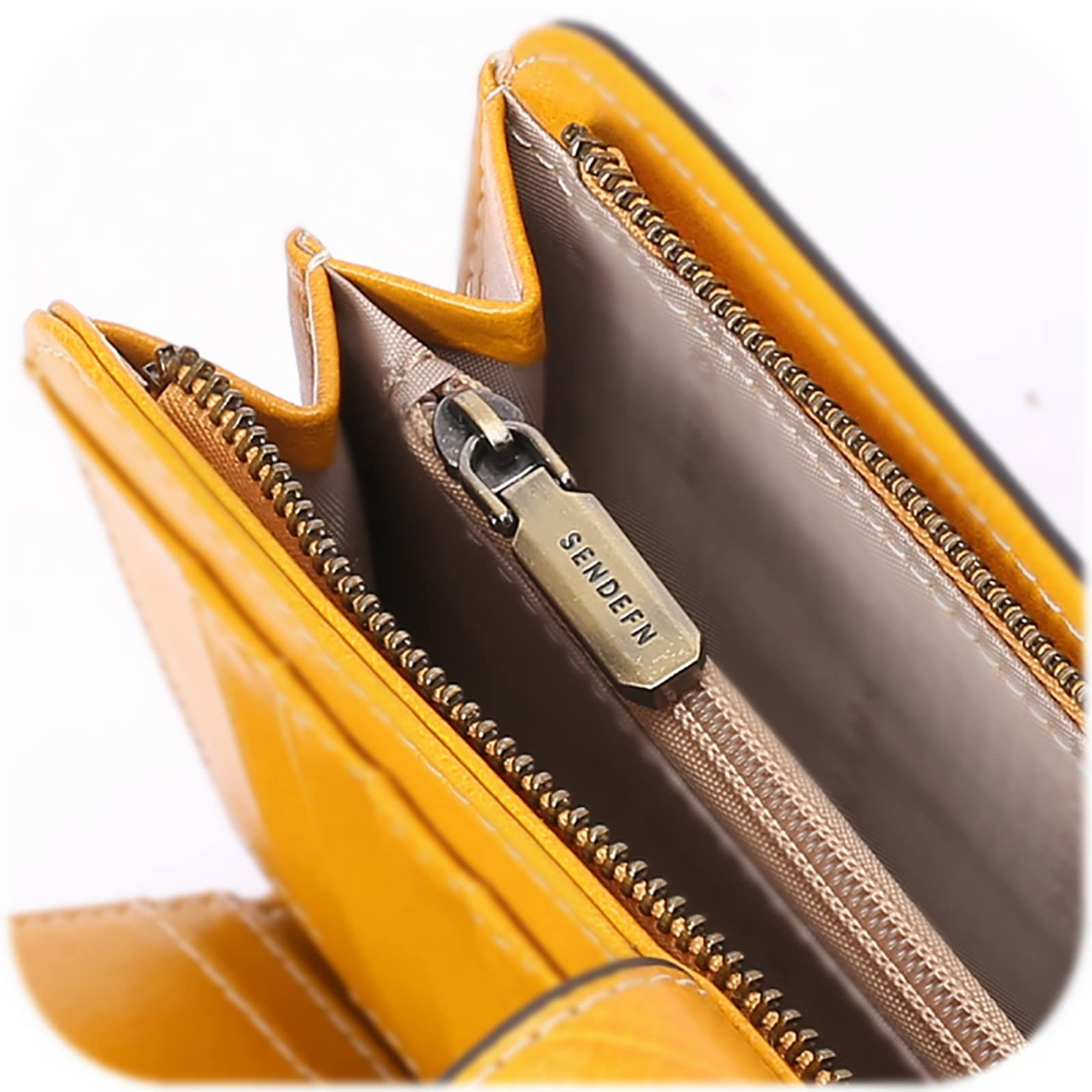 Wallets for Women Genuine Leather Credit Card Holder with RFID Blocking Large Capacity Wristlet