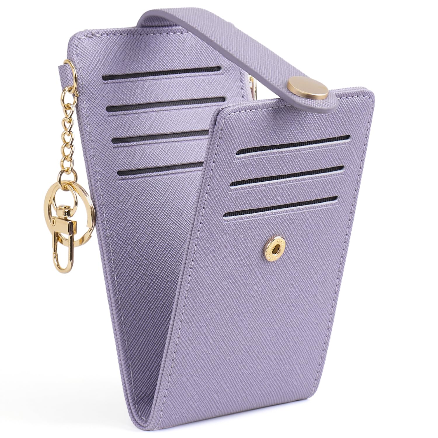 Wallet for Women,RFID Blocking Bifold Credit Card Holder with Zipper Coin Pocket,ID Window &amp; Keychain